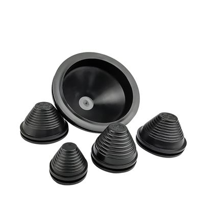 GatherTOOL 1/2Pcs Black Tapered Rubber Wiring Grommets Gasket Electric Box Cable Protector Dust Plug 12/25/30/35/40/50/60/70/80/90-130mm (Color : Black, Size : 12mm B Size (2pcs))
