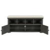LUMISOL Storage Bench with 2 Doors and Shoe Rack Storage Chest with Seat Cushion Shoe Cabinet for Foyer Entryway Hallway view 1