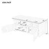 LUMISOL Storage Bench with 2 Doors and Shoe Rack Storage Chest with Seat Cushion Shoe Cabinet for Foyer Entryway Hallway view 3
