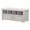 LUMISOL Storage Bench with 2 Doors and Shoe Rack Storage Chest with Seat Cushion Shoe Cabinet for Foyer Entryway Hallway view 4