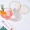 Iridescent Lustered Stemless Martini Glasses Set of 2 - Hammered Cocktail & Martini Glasses - Luxury Gift Box - Gold Rim 8oz Colorful Stemless Glassware - Weddings , Anniversary , Christmas , Barware view 2