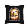 Ancient Astronaut Theorist Say Yes - Funny Egyptian Throw Pillow view 1