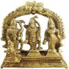 BishtHub Ram Darbar Statue Brass Lord Ram Sita Lakshman Hanuman ji Idol Religious Murti Sculpture, Pack of 2 view 1
