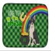 Caroline's Treasures WDK4751DDM Black Boston Terrier St. Patrick's Day Dish Drying Mat Absorbent Dish Drying Mat Pad for Kitchen Counter Dish Drainer Mat for Countertop, 14 x 21", Multicolor view 1
