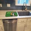 Caroline's Treasures WDK4751DDM Black Boston Terrier St. Patrick's Day Dish Drying Mat Absorbent Dish Drying Mat Pad for Kitchen Counter Dish Drainer Mat for Countertop, 14 x 21", Multicolor view 3
