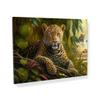 Sense Canvas Leopard Realistic Jungle 11 Canvas Art - Home Decor Wall Art Print Poster Painting Small 16x12 / 0.75" view 1
