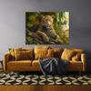 Sense Canvas Leopard Realistic Jungle 11 Canvas Art - Home Decor Wall Art Print Poster Painting Small 16x12 / 0.75" view 3