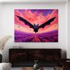 Sense Canvas Bat Vibrant Flying 5 Canvas Art - Home Decor Wall Art Print Poster Painting Large 40x30 / 1.5" view 3