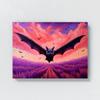 Sense Canvas Bat Vibrant Flying 5 Canvas Art - Home Decor Wall Art Print Poster Painting Large 40x30 / 1.5" view 4