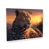 Sense Canvas Leopard Realistic Sunset 8 Canvas Art - Home Decor Wall Art Print Poster Painting Large 40x30 / 1.5" view 1