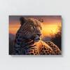 Sense Canvas Leopard Realistic Sunset 8 Canvas Art - Home Decor Wall Art Print Poster Painting Large 40x30 / 1.5" view 4