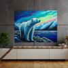 Sense Canvas Bear Polar 48 Canvas Art - Home Decor Wall Art Print Poster Painting Large 40x30 / 1.5" view 2