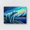 Sense Canvas Bear Polar 48 Canvas Art - Home Decor Wall Art Print Poster Painting Large 40x30 / 1.5" view 4