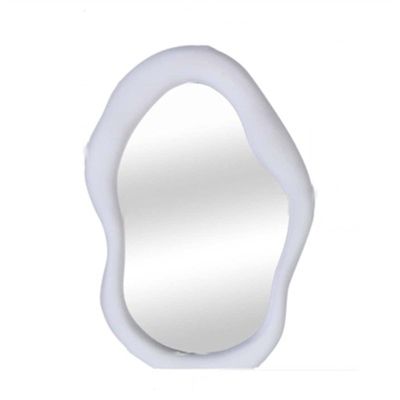 DYPASA Irregular Tabletop Mirror Dressing Table Makeup Mirror HD Mirror Home Bedroom Tabletop Decoration Mirror Solid Color Abnormity (Color : Gold)