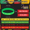 Deekin 200 Pieces Juneteenth Rubber Bracelets Juneteenth Silicone Wristband Bracelets Black Freendom Day Gifts Patriotic Party Supplies for African Afro American Festival Independence Day June 19th view 3
