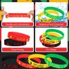 Deekin 200 Pieces Juneteenth Rubber Bracelets Juneteenth Silicone Wristband Bracelets Black Freendom Day Gifts Patriotic Party Supplies for African Afro American Festival Independence Day June 19th view 4