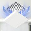 Air Conditioner Deflector for Ceiling Central Air Conditioning Prevents Direct Air Blowing, Causing Disturbance From Direct Cold Air Flow Angle Adjustable Lightweight Plastic Material ( Color : Square view 2