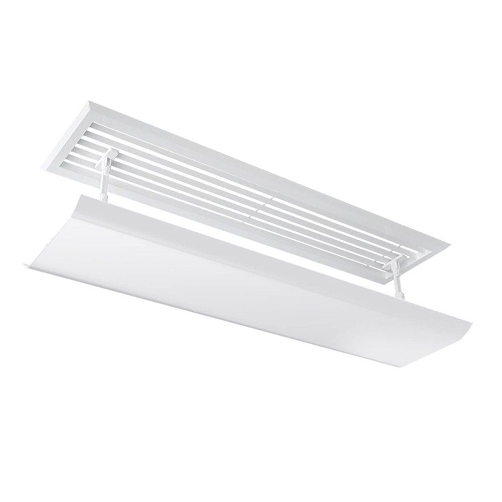 Air Conditioning Deflectors for Central Ceiling Air Conditioners Prevent Direct Air Blowing And Interference With The Direct Flow of Cold Air Adjustable Angle Light Material Artefacts ( Size : 130*20