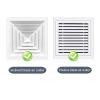 Air Conditioning Deflectors for Central Ceiling Air Conditioners Prevent Direct Air Blowing And Interference With The Direct Flow of Cold Air Adjustable Angle Light Material Artefacts ( Size : 130*20 view 3