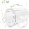 TJPoto # MB250W juicer MBR-1701 MBR-1702 MBR-1101 MB-BX1770-02 MB1001 16oz hanlde cup with ring Replacement Part new view 2