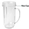 TJPoto # MB250W juicer MBR-1701 MBR-1702 MBR-1101 MB-BX1770-02 MB1001 16oz hanlde cup with ring Replacement Part new view 4