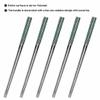BALWOO Chopsticks [Made in Korea][5 Sets] 430 Premium Stainless Steel Chopsticks, Mukbang Kitchen Utensil, Cutlery Silverware Stainless Tableware (Goryeo Celadon Blue) view 2