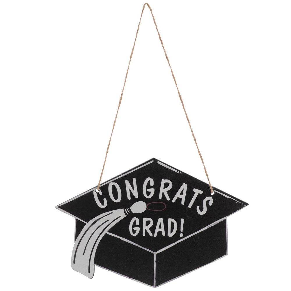 Operitacx Wooden Graduation Cap Plaque Graduation Ornament for Design for Hanging Doorways Walls