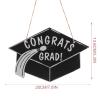 Operitacx Wooden Graduation Cap Plaque Graduation Ornament for Design for Hanging Doorways Walls view 2
