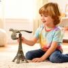 Toddmomy Eiffel Tower Balance Bird Statue: Alloy Retro Eiffel Tower Eagle Balancing Bird for Home Office Decoration view 2