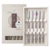 BALWOO Chopsticks [Made in Korea][5 Sets] 430 Premium Stainless Steel Chopsticks, Mukbang Kitchen Utensil, Cutlery Silverware Stainless Tableware (The milky way) view 1