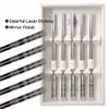 BALWOO Chopsticks [Made in Korea][5 Sets] 430 Premium Stainless Steel Chopsticks, Mukbang Kitchen Utensil, Cutlery Silverware Stainless Tableware (The milky way) view 2