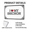 Abipuir Man Cave Sign Funny I Love My Shichon Tin Sign Bedroom Accessories Funny Kitchen Tin Signs (Color : Colour, Size : 20X30CM) view 2