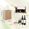 TopTie 6 PCS Jute Tote Bags Burlap Bridesmaid Bags Beach Bag Reusable Grocery Bags view 2
