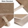 TopTie 6 PCS Jute Tote Bags Burlap Bridesmaid Bags Beach Bag Reusable Grocery Bags view 3