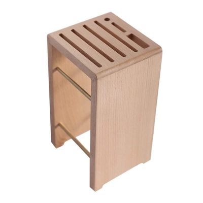 Kitchen Knife Holder Knife Block Multifunctional Knife Holder Kitchen Wood Knife Rack Tool Knife Block Stand Kitchen Accessories Knife Holder for Counter ( Color : Onecolor , Size : 13*12*23cm )