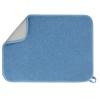 GeeRic Microfiber Dish Drying Mat, Super Absorbent Kitchen Dish Drying Pad for Valentine's Day, Reversible Gift Mats for Countertop, 12 * 16 inch Blue view 1