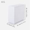 CRAGCO Kitchens Trash Can Simple Trash can Living Room Kitchen Bathroom Rectangular Double Large Trash can Office Large Waste Paper Basket Home Office - Holds Waste (Color : Gold) view 2