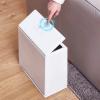CRAGCO Kitchens Trash Can Simple Trash can Living Room Kitchen Bathroom Rectangular Double Large Trash can Office Large Waste Paper Basket Home Office - Holds Waste (Color : Gold) view 4