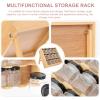 CALLARON 3-Tier Drawer Spice Rack Wooden Drawer Spice Organizer with Spice Jar Support Holder Wall Mount Spices Jar Holder Canned Food Storage Holder for Kitchen, 12 Condiment Jars view 3