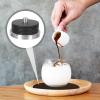 CALLARON Silicone Cup Mat Set Drink Coasters with Storage Holder for Home Bar Accessories view 2