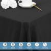 12 Pack Black Tablecloths for Rectangle Tables 60 x 102 Inch Black Polyester Tablecloth 6 Foot Rectangle Table Cloth Wrinkle Resistant Washable Fabric Table Cover for Party Wedding Banquet Events view 4
