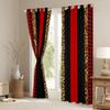 Manfei Leopard Print Blackout Curtains Red Brown Black Stripes Window Drapes, Wild Animal Cheetah Skin Window Treatments for Kids Boys Girls Room Decor, Grommet Top 2 Panel Set Curtains, 52Wx96L inch view 4