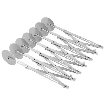Dough Pastry Cutter Multi Wheel Stainless Steel Pizza Cutter Dough Pastry Bread Cutting Tool Kitchen Baking Tool Versatile Brownie Cutter Pasta Maker(7 Wheel)