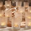 36 Packs Votive Candle Holders, Glass Candle Holders Bulk Tealight Candle Holder for Table Clear Tea Light Candle Holder for Wedding Christmas Party view 1