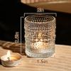 36 Packs Votive Candle Holders, Glass Candle Holders Bulk Tealight Candle Holder for Table Clear Tea Light Candle Holder for Wedding Christmas Party view 2