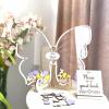 Personalized Wedding Wooden Guest Book: Shell Acrylic Custom Name Guest Book Alternative Inserts Box DIY Custom Rustic Wedding Heart Drop Guest Book for Anniversary Wedding Decor (Butterfly) view 2