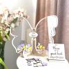 Personalized Wedding Wooden Guest Book: Shell Acrylic Custom Name Guest Book Alternative Inserts Box DIY Custom Rustic Wedding Heart Drop Guest Book for Anniversary Wedding Decor (Butterfly) view 4
