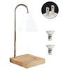 Candle Lamp Creative Melting Wax Lamp with 2 Bulbs and Adjustable Brightness Candle Warmer Lamp for Top Down Wax Melting Lamp view 4