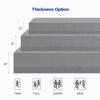 Maxzzz 4 Inch Memory Foam Mattress Topper Queen Size, Medium Firm Bamboo Bed Mattress Topper, Ventilated Mattress Pad CertiPUR-US Certified Plush view 3