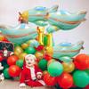4D Cartoon Fighter Jet Airplane Balloon Copter Helicopter Decoration For Birthday Baby Shower, 4 Pack Cute Green Plane Balloons Fighter Jet Flying Aircraft Balloons Aviator Adventure Party Supplies view 2